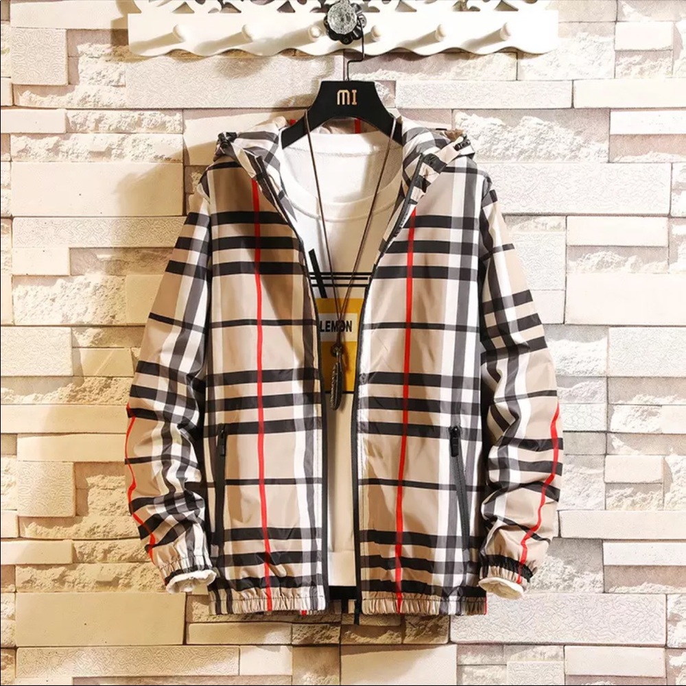 New plaid  the Fashion luxury hood jacket - Picture 2 of 3
